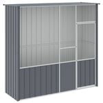 vidaXL Bird Cage Bird House Aviary Budgie Cage Anthracite Galvanised Steel