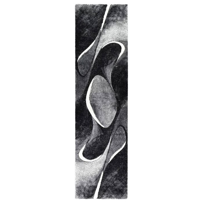 Loom & Lace Millard 37 80X300 Dark Grey White Runner Rug