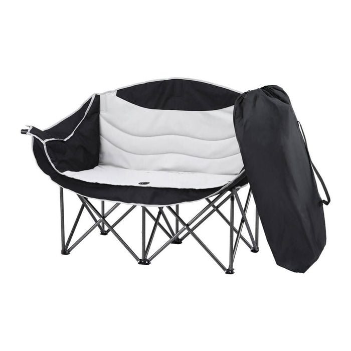 Weisshorn Camping Chair Double Folding Moon Chair Portable Seat 240kg