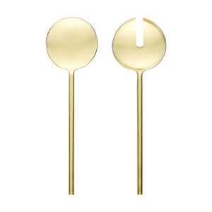 2pc Ecology Apostle Salad Servers Set Gold 26cm Stainless Steel Enamel