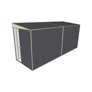 Build-a-Shed 1.5 x 4.5 x 2m Sliding Door Tunnel Shed without Side Doors - Grey
