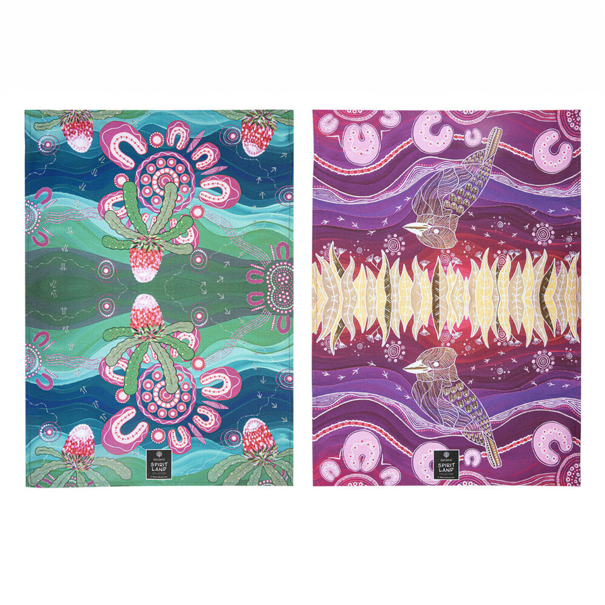2pc Ashdene Spirit Land Beauty Kooka Cleaning Kitchen Towel Dishcloth ...