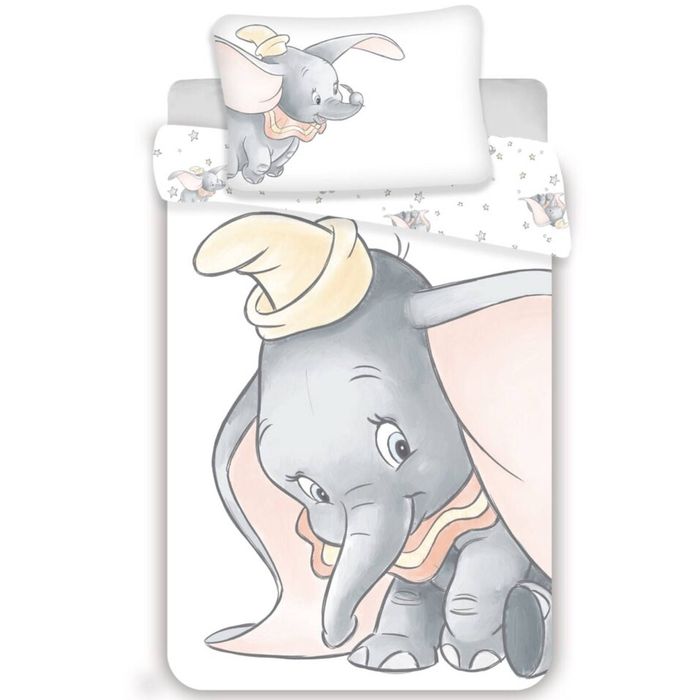 Disney Dumbo Kids Cotton Quilt Cover Set - Toddler Bed Size