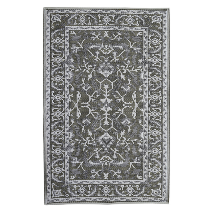 Fab Habitat 240x300cm Beige Nain Recycled Plastic Outdoor Rug
