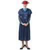Mary Poppins Returns Deluxe Halloween Costume Adult Disney Nanny Dress with Hat and Scarf, Large