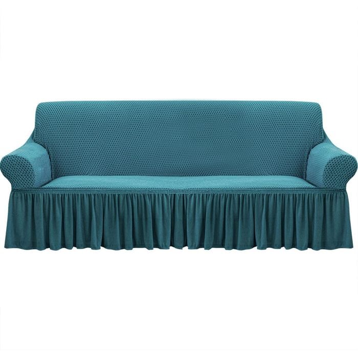 SOGA 3-Seater Blue Sofa Cover