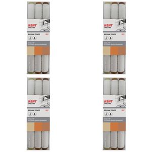 4x 3pc Kent Spectra Graphic Markers Brush Chisel Nib Drawing/design Brown Set