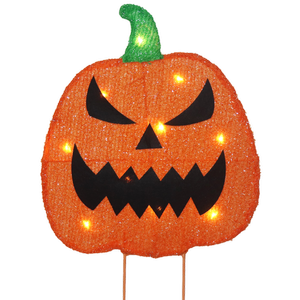 Galah 50cm Halloween 2D Pumpkin Fabric Stake Light