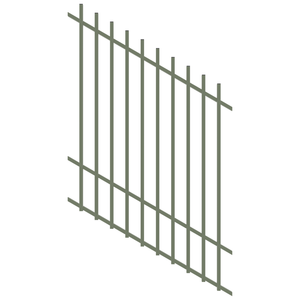 ProtectorAl 350 - 1200 x 1500mm Pale Eucalypt Raked 16-30º Radiator Pool Fence Panel