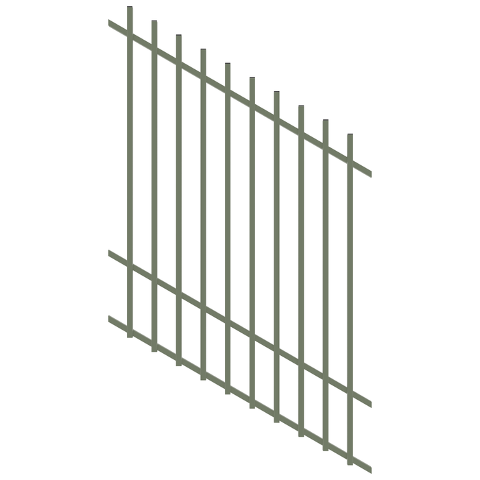 ProtectorAl 350 - 1200 x 1500mm Pale Eucalypt Raked 16-30º Radiator Pool Fence Panel