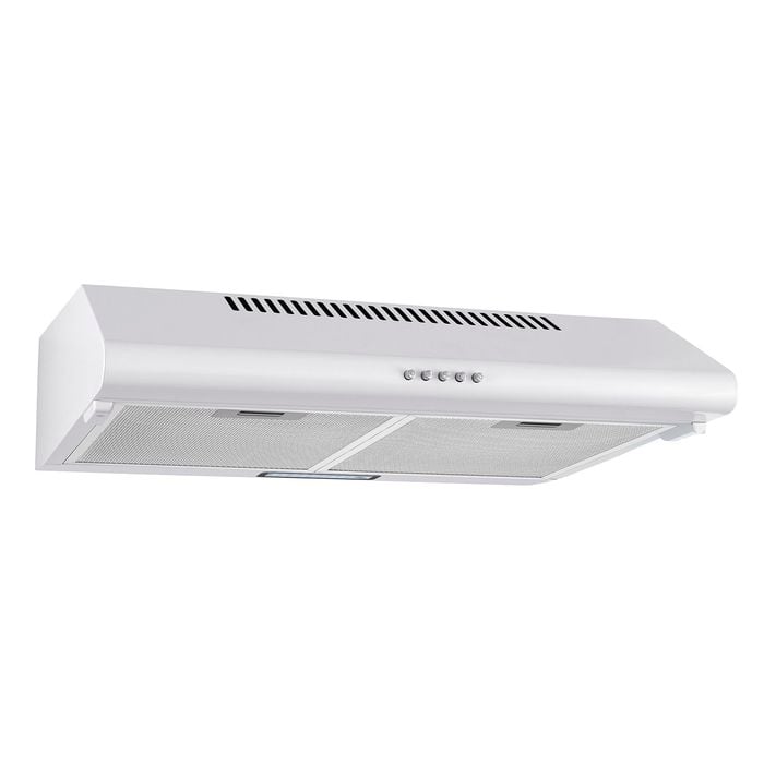 Bellini 60cm White Slimline Rangehood
