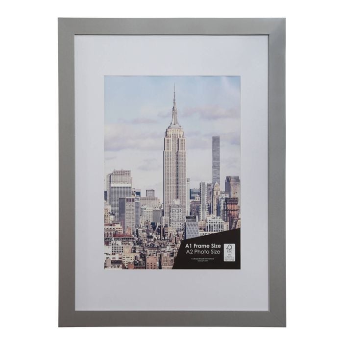 home+wares A1 with A2 Opening Silver Cosmopolitan Poster Frame - pack of 2