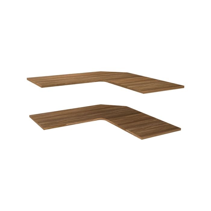Lugna 900 x 580 x 16mm Cove Corner Adjustable Shelf - 2 Pack