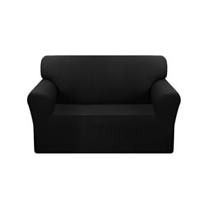 SOGA Black Colored 2- Seater Sofa Cover