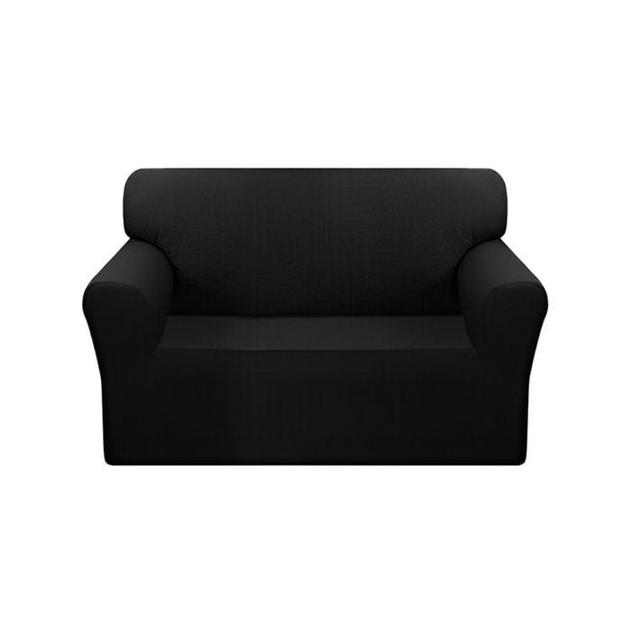 SOGA Black Colored 2- Seater Sofa Cover