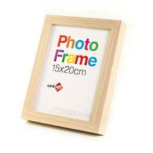 Unigift Wooden/Glass Home Decor Picture Photo Frame 15x20cm Natural