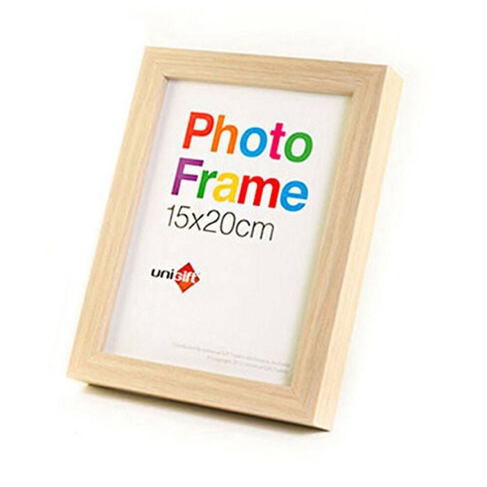 Unigift Wooden/Glass Home Decor Picture Photo Frame 15x20cm Natural