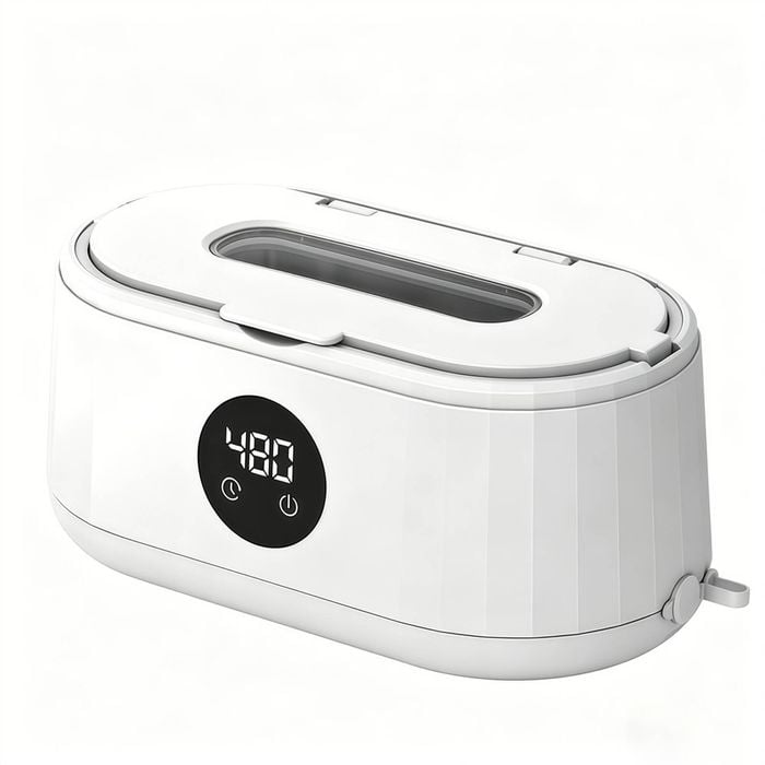 Catzon Ultrasonic Cleaner Wave Tank Timer Jewellery Polish-white