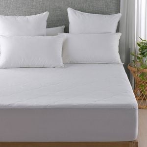 Dreamaker Quilted Cotton Filled Mattress Protector - Double Bed