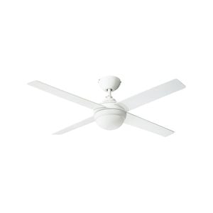 HPM 1200mm White Inspire 4 Blade Tricolour Ceiling Fan
