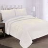 100% Cotton Coverlet Set Elle White Queen 265 x 275 cm