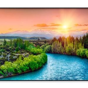 River Running Through Lush Forest  Print 100% Australian Made 120x90cm  (Poster)