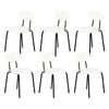 Advwin Dining Chairs Set of 6 Kitchen Chairs Reading Chair Velvet Beige