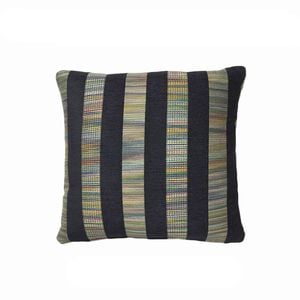 Rapee Ujjain Stripe Filled Cushion - Black