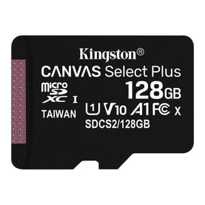 Kingston 128GB Canvas Select Plus UHS-I Micro SD Card With SD Adapter [SDCS2/128GB]