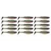 3x 5PK 4In Rapala Crush City Heavy Hitter Plastic Paddle Tail Lures -Black Gold