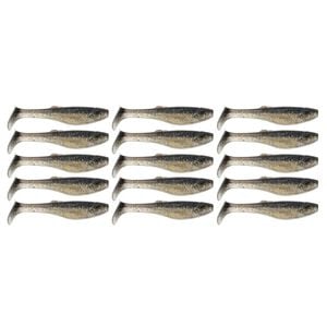 3x 5PK 4In Rapala Crush City Heavy Hitter Plastic Paddle Tail Lures -Black Gold