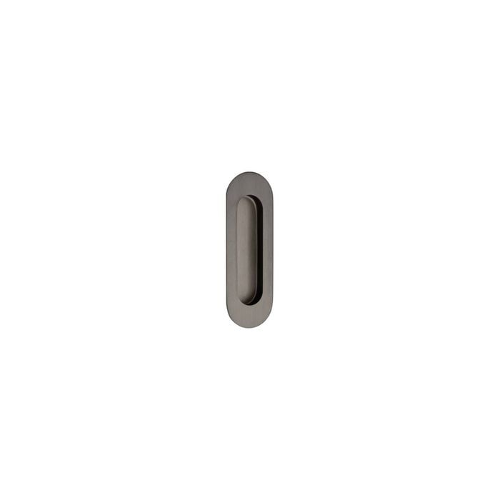 Zanda 120 x 40mm Graphite Nickel Concealed Fix Oval Flash Pull 5241GN