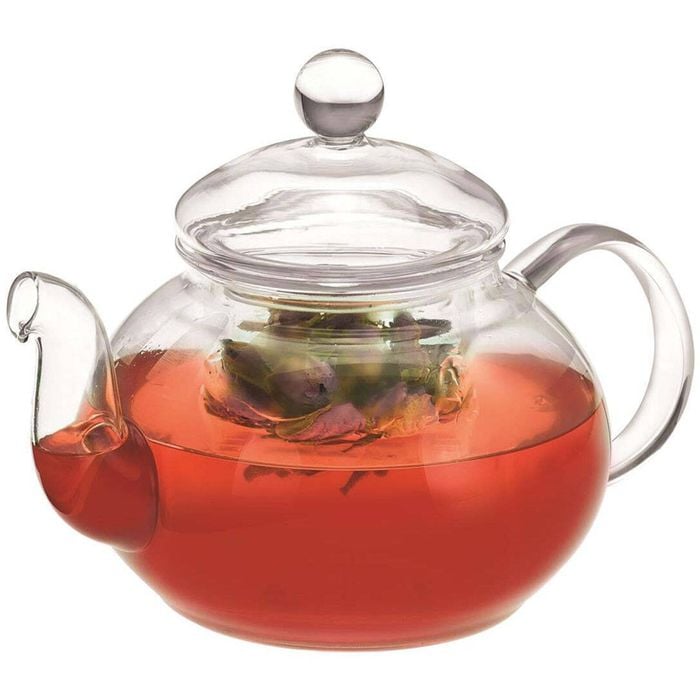 Avanti Eden 600ml Glass Teapot w/ Infuser Tea Brewing Maker Kettle Pot Clear