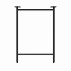 Rapid 710 x 525 x 70mm Black Capri H Desk Legs - 2 Pack