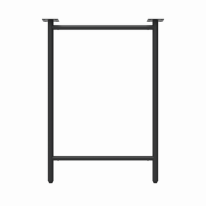 Rapid 710 x 525 x 70mm Black Capri H Desk Legs - 2 Pack