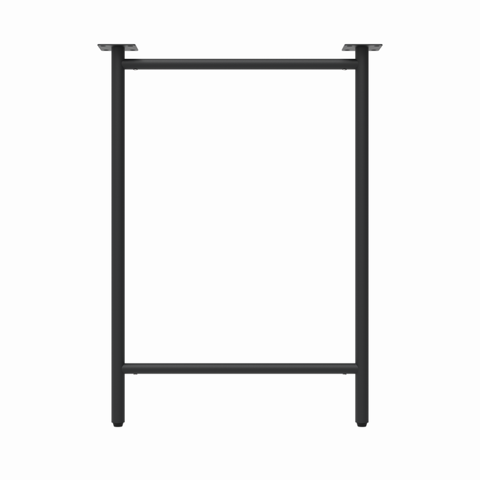 Rapid 710 x 525 x 70mm Black Capri H Desk Legs - 2 Pack