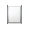 Elegant Collections Small Black Beaded Mirror