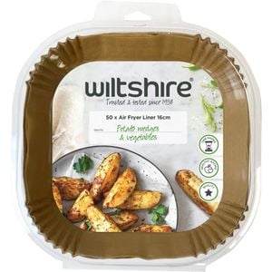 Wiltshire Disposable Air Fryer Inserts Square 50 Pieces 16cm