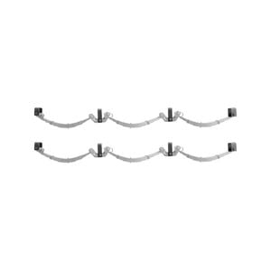 Sunrise Tri Axle Rocker Roller Suspension Spring Complete Assembly Decromate - 9 Leaf (6000kg Pair), 14" - S9rrptd
