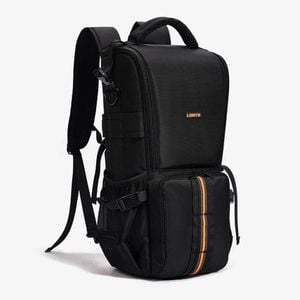 Nneoba Waterproof Photography Camera Backpack Black