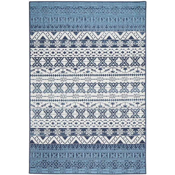 The Rug Connection Breeze 3333 Blue 320x230cm - Extra Large Pet Friendly Outdoor Floor Rug