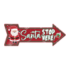 Lifebay Putuo Decor Happy Christmas Vintage Metal Tin Arrow Sign - 7.8 x 11.8 In