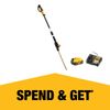 DeWALT 18V XR Cordless Pole Hedge Trimmer 5.0Ah Kit DCMPH566P1-XE