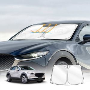 Windshield Sun Shade for Mazda CX30 CX-30 2019-Onwards Blocks UV Rays Visor Protector Sunshade