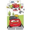Disney Cars Lightning McQueen Champion Cotton Kids Quilt Cover Set - Toddler Bed Size
