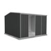 Absco Sheds 3.0 x 3.0 x 2.06m Monument Ezislider Double Sliding Door Garden Shed