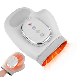 Livemor Hand Massager with Heat & Compression | Cordless Palm Massager, 13 Airbags, 3 Modes