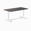 Desky Fixed Height Melamine Office Desk White Frame 150cm