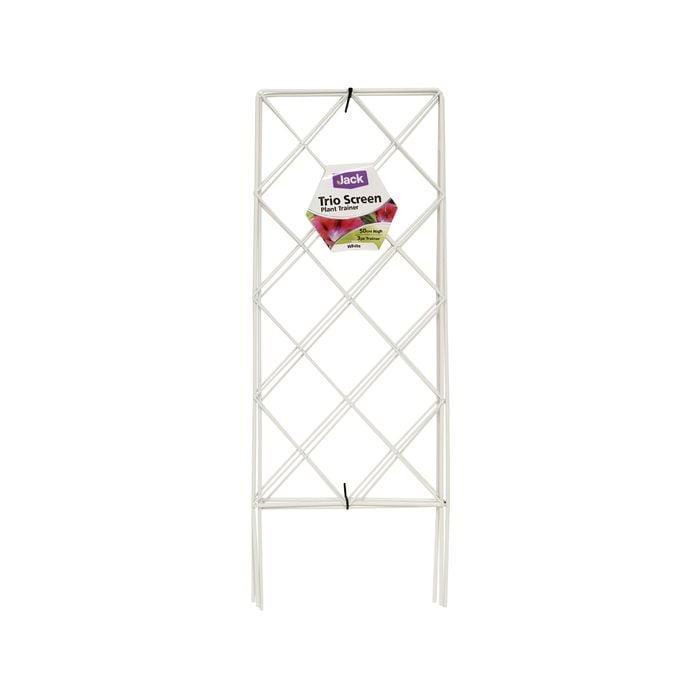 Jack 50cm White Trio Screen Plant Trainer