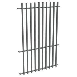 ProtectorAl 350 - 1200 x 1800mm Monument Aluminium Radiator Pool Fence Panel With Mid Rail